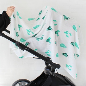 <span class=keywords><strong>Amazon</strong></span> Hot Seller 2019 couverture d'emmaillotage en coton bio <span class=keywords><strong>bambou</strong></span> nouveau-né bébé mousseline couverture pour l'été - Product Image 4