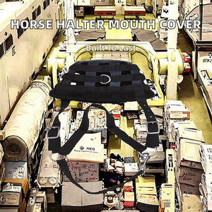 Harnais de cheval en nylon avec couvre-bouche 50x50x40cm, équipement équestre - Product Image 2