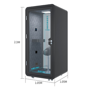 Cabina Telefónica, Estudio de Transmisión, Oficina Móvil para Llamadas Privadas, Sala de Conversación, Cabina Insonorizada XS OEM - Product Image 2