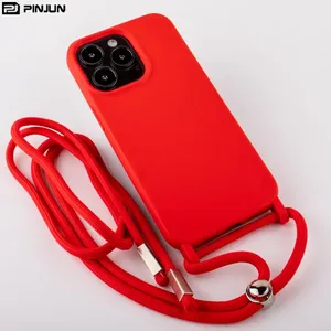 <span class=keywords><strong>Coque</strong></span> de téléphone en Silicone liquide pour <span class=keywords><strong>Huawei</strong></span> P60 P40 <span class=keywords><strong>P30</strong></span> P20 Lite <span class=keywords><strong>Pro</strong></span> Art Mate 60 40 30 20 avec sangle souple couleur unie couverture arrière - Product Image 1