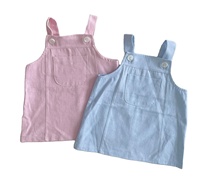 Nouvelle arrivée : Robe d'été pour bébé fille avec poche kangourou sur le devant, jupe salopette, adorable robe salopette pour bébé fille