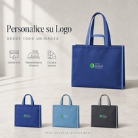 Sac fourre-tout personnalisé en plastique recyclé issu de l'océan, sac de courses réutilisable grande capacité avec poignée renforcée pour l'épicerie et les supermarchés