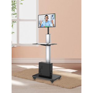 Chariot de travail mobile pour médecin et infirmière, hauteur réglable, 2 niveaux, mobilier hospitalier en métal avec 4 roulettes - Product Image 2