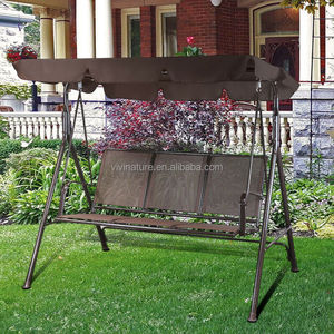 Water Resistant Frame Seat Canopy Patio <strong>Swing</strong> Chair 3-Person Seat Lounge Outdoor <strong>Garden</strong> <strong>Bench</strong> <strong>Swing</strong> - Product Image 5