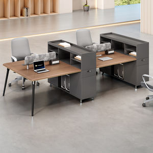 OEM poste de travail de bureau modulaire de qualité supérieure mobilier de bureau bureau standard américain table de bureau réglable couleur noire - Product Image 1