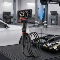 Kamera Video Borescope Portabel Layar IPS 4.5 Inci 6.4mm 6 Lampu LED yang Dapat Disesuaikan 1.5m Inspeksi Pipa Saluran Pembuangan IP67