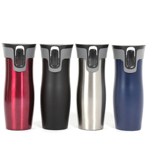 Gobelet automatique de 15oz tasse de voyage isolée sous vide en acier inoxydable gobelet en acier inoxydable avec couvercle automatique - Product Image 2