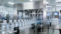 Machine de remplissage d'eau pure à grande vitesse 8000-12000 BPH, machine d'emballage automatique de boissons liquides en bouteilles plastiques avec certification CE