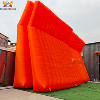 Barrière insonorisée gonflable en PVC bleu durable, taille personnalisée, imperméable, pour chantier extérieur, bruit, sports et divertissements