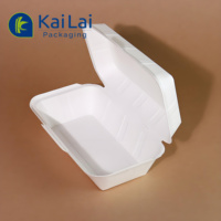 Contenitori per Alimenti da Asporto Biodegradabili in Carta Kraft con Cerniera
