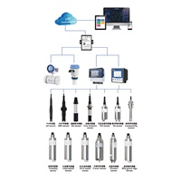pH-mètre en ligne RS485 4-20 mA IP68 Immersion Automatique. Temp. Compensation haute précision pour l'eau potable et les eaux usées industrielles