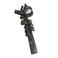 Visée de précision à cinq aiguilles à tige longue pour arc composé, accessoire pour arc et flèche de chasse