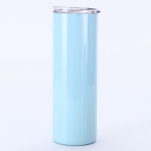 แก้วน้ำทรงตรงเคลือบสีรุ้ง ขนาด 600 มล. (20 ออนซ์)  แบบสุญญากาศเก็บความร้อน-เย็น  ทำจากสแตนเลสสตีล สำหรับเดินทาง - Product Image 1