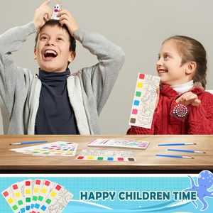 Peinture à l'aquarelle Livres de coloriage Peinture sans gâchis avec activités de voyage à l'eau Art Party Favor Exchange Cadeaux d'<span class=keywords><strong>anniversaire</strong></span> pour les enfants - Product Image 3