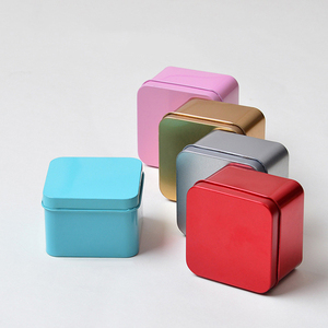 Recyclable <strong>Rectangle</strong> Shape Tinplate Gift Metal Packaging <strong>Box</strong> Can Custom Round Cookie <strong>Sliding</strong> <strong>Tin</strong> <strong>Box</strong> With Lid - Product Image 1