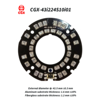 Accessoire de caméra de sécurité CCTV ODM OEM, panneau de vision nocturne, carte infrarouge 3528, PCBA - Assemblage de circuits imprimés, IR personnalisé 850nm 940nm
