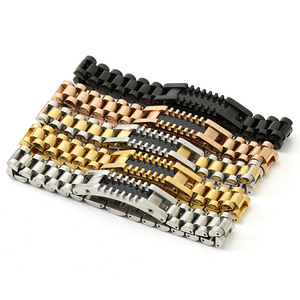 ZOGXIN Gold Stainless Steel Chain Bracelet Geometric Design Gift Jewelry - Product Image 3