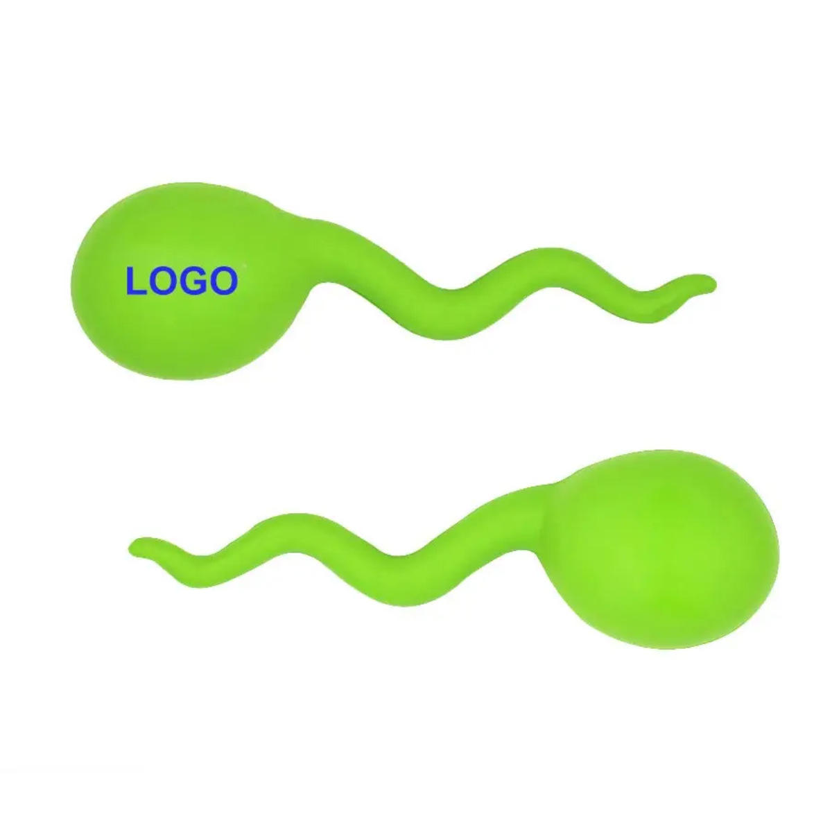Hot-selling Custom Logo PU Foam Sperm Anti Stress Ball Fidget Toys PU Sperm Stress Relievers
