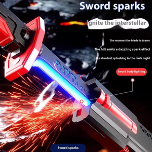 Sabre laser Firestone Smoke Toy Sword Spark Wanderer Cyberpunk Warrior Blade Toy Boys Advanced Laser Sword Light-Up Technology - Product Image 2