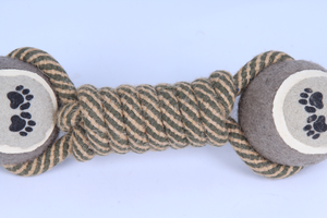 Giocattoli per cani giocattoli da masticare per animali domestici per manubri per cani corda da <span class=keywords><strong>Tennis</strong></span> zampa palla cucciolo cane denti pulizia strumento di addestramento - Product Image 3