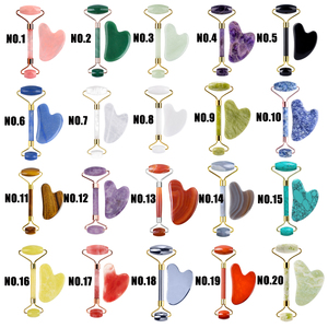 Green <b>Roller</b> Gua Sha Set with Box Rose Quartz <b>Jade</b> <b>Roller</b> Beautiful Facial <b>Jade</b> Stone <b>Roller</b> Set - Product Image 2