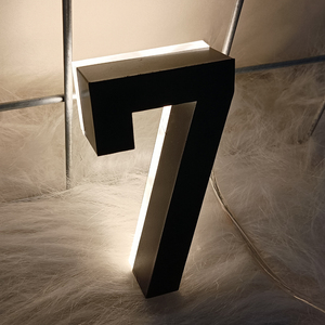 3D Custom <b>Letters</b> Logo <b>LED</b> Sign Address Number Hotel Office Apartment Door Numbers-Stainless Steel Waterproof Dimmable - Product Image 5