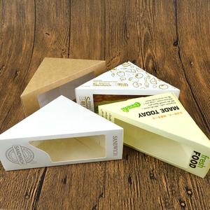 Sandwich verticale da asporto da forno a triangolo con finestra trasparente Bento Food Paper Box Packaging - Product Image 4