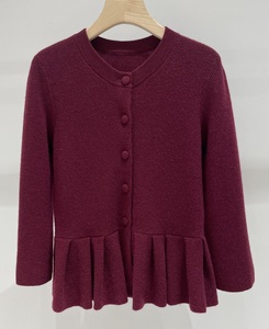 Nuovi <span class=keywords><strong>cardigan</strong></span> in lana di alta qualità 2025 cappotti autunno inverno da donna in morbido Cashmere lavorato a maglia a manica lunga <span class=keywords><strong>Beige</strong></span> color rosso blu e vino - Product Image 3