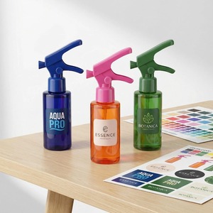 Botella de Spray Personalizada de 100ml/200ml, <span class=keywords><strong>Mini</strong></span> Botella de Spray con Gatillo, Pulverizador de Niebla Fina de Plástico, Botella Recargable para Mascotas, Cosméticos, Cabello y Agua - Product Image 1