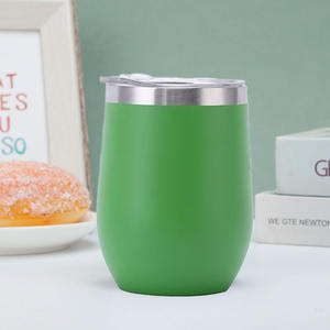 Tasse à café thermos sous vide isolée coquille d'<span class=keywords><strong>oeuf</strong></span> double couche en acier inoxydable 12oz personnalisée - Product Image 6