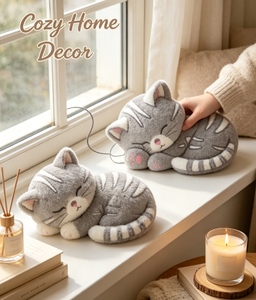 Peluche Gatto Tabby Grigio Personalizzato OEM ODM, Giocattolo Morbido a Strisce per Vendita all'Ingrosso - Product Image 3