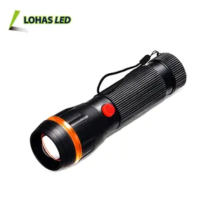 LOHAS LED 미니 토치 야외 하이킹 방수 Zoomable 조명 Protable 3A 배터리 전원 LED 손전등