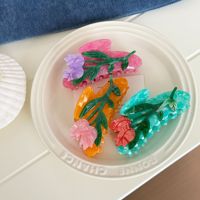 YJL NOUVEAU Printemps-Été Douces Pinces à Cheveux en Acétate Faites à la Main en Forme de Tulipe pour Femmes, Accessoires de Mode Coréenne pour Filles