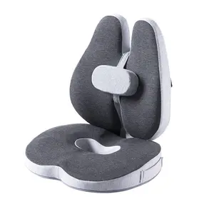 Almohada de espuma viscoelástica, cojín de soporte Lumbar y soporte de espalda para silla de oficina, coche, sofá, avión, asiento de oficina, almohada trasera - Product Image 1