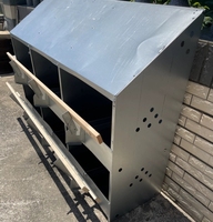 Nichoirs à poules durables à 12 trous anti-corrosion pour la ponte des œufs, nichoir à deux niveaux pour poulailler