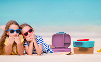 Boîte à lunch bento pour enfants sans BPA, de qualité alimentaire, à 3 compartiments, étanche et hermétique, avec contenants pour la préparation des repas, compatible lave-vaisselle