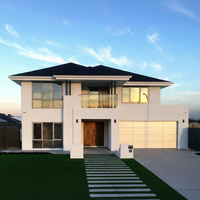 Villa de luxe moderne préfabriquée, construction rapide, ossature métallique légère, 3, 4 ou 5 chambres, pour Sydney