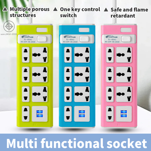 Hoge Kwaliteit Stekkerdoos Verlengsnoer 10a Met Schakelaar 2usb 4 Stopcontact Smart Universeel Verlengstuk - Product Image 3