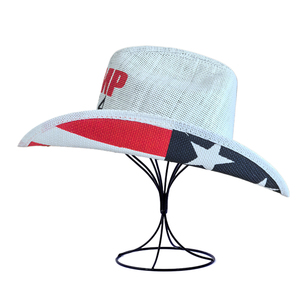 Chiến dịch Bầu Cử 2024 khẩu hiệu Maga mũ rơm khuyến mãi cờ Mỹ in mũ cao bồi - Product Image 5