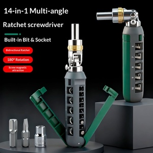 14in1 Universal Ratchet <b>Screwdriver</b> Kit Portable Multi Angle Special Socket <b>Screwdriver</b> <b>Set</b> - Product Image 3