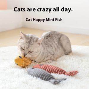 Simulation de chat poisson cataire jouet molaire bâton résistant aux morsures et à l'usure chaton oreiller auto-hey drôle chat artefact - Product Image 3