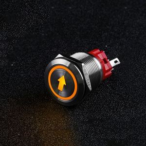 Interruptor de Botón Pulsador Metálico de 19mm con Terminal de Tornillo de 2 Pines, Momentáneo, en Oferta - Product Image 1