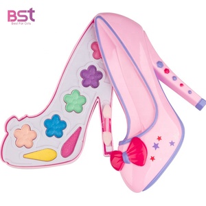 Ensemble complet de robes, <span class=keywords><strong>jeu</strong></span> de <span class=keywords><strong>maquillage</strong></span> DIY, chaussures à talons hauts de princesse lavables, boîte de <span class=keywords><strong>maquillage</strong></span>, jouet - Product Image 1