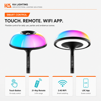 Lampe de sol projecteur d'aurores boréales 3-en-1 avec lumière de lecture à intensité variable, éclairage RGB, contrôle par application WiFi pour chambre à coucher et salon