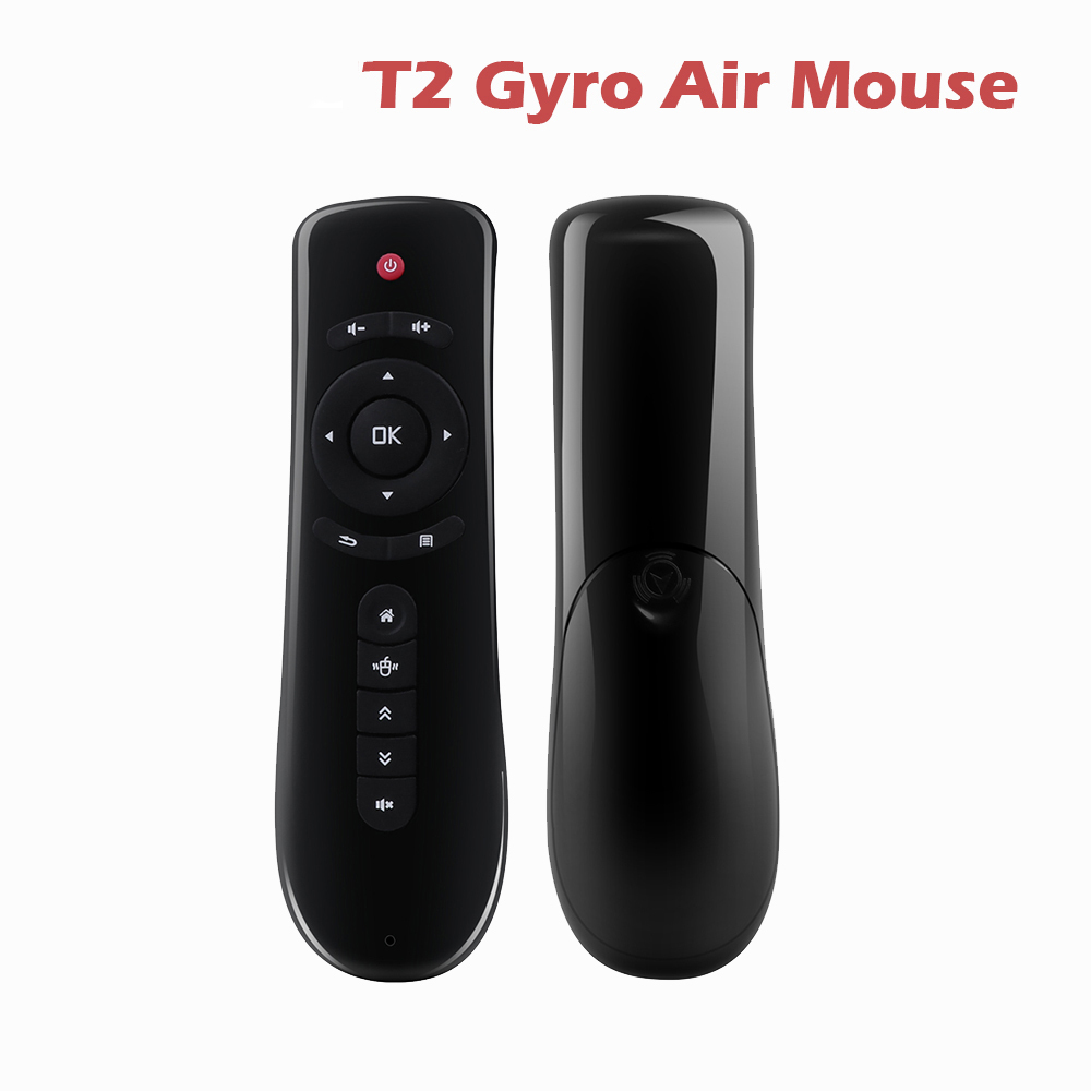 T2 2.4G Gyroscope Souris de Fly Air Android Boîte de Intelligente de Télécommande Sans Fil Universel clavier pour TV Box PC