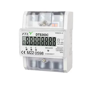 Compteur électrique triphasé sur rail DIN YTL compteur de puissance multifonction avec compteur de puissance RS485