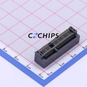 PCI-E-H80-52P PCI/PCIe Connector SMD,P=0.8mm Connector mPCI-E 52P 36P Horizontal Mount - Product Image 1