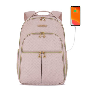 <span class=keywords><strong>Mochila</strong></span> para ordenador portátil con múltiples compartimentos para <span class=keywords><strong>mujer</strong></span>, bolso escolar ligero para libros, para chicas y estudiantes - Product Image 4