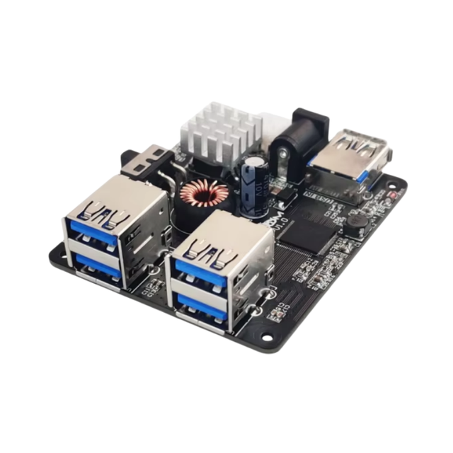 USB Hub 3.0 Multi USB Splitter 4 USB Port with Micro Charge 9-24V Power Module for Raspberry Pi Jetson Ros Robotic Equipment