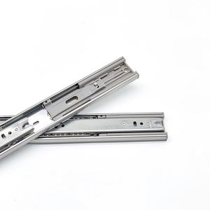 Charnières cachées Rails coulissants absorbant les chocs, billes en acier, rails auto-amorçants pour meubles, armoires et tiroirs - Product Image 1